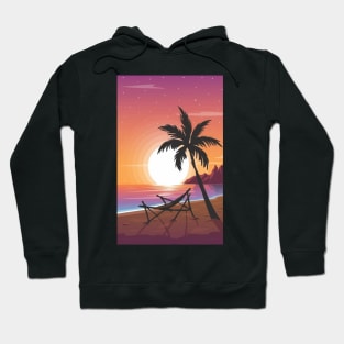 Sunset at the beach Hoodie